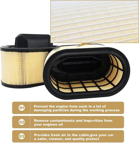 670001545 مرشح مقصورة زيت Air Filter متوافق مع 2014-2022 Maserati Ghibli Levante Quattroporte محرك استبدال # 670001545 ، 670005021 ، 000311401 in Saudi Arabia