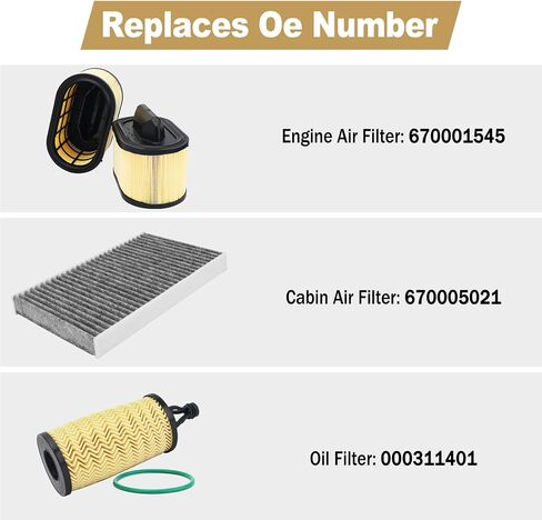 670001545 مرشح مقصورة زيت Air Filter متوافق مع 2014-2022 Maserati Ghibli Levante Quattroporte محرك استبدال # 670001545 ، 670005021 ، 000311401 in Saudi Arabia