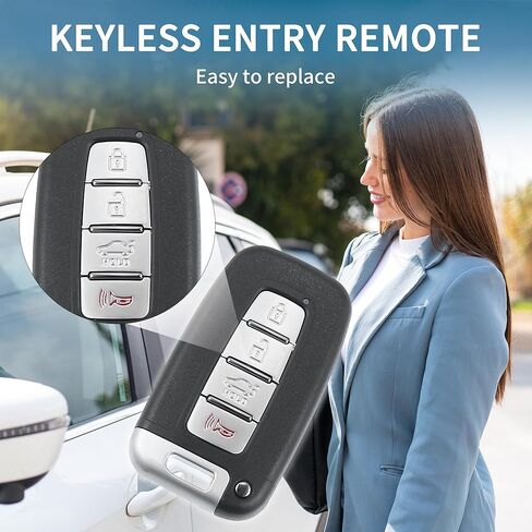 Keyless Entry Remote for Hyundai Veloster 2012-2017 315Mhz SY5HMFNA04 4 Button Reusable | Control Replacement Car Key Fob 1 Pcs in Saudi Arabia