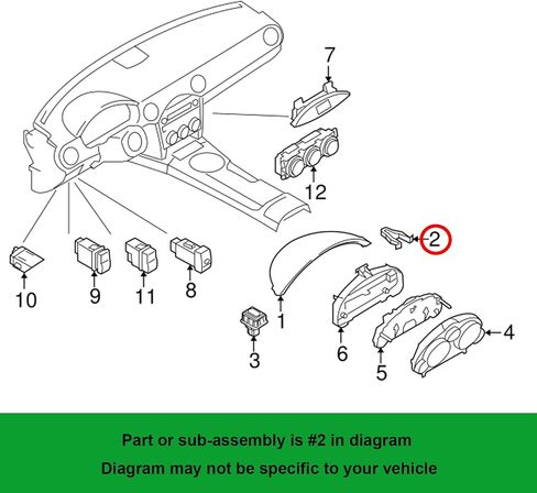 OAUTOO 50pcs Instrument & Side Panel Clip for Mazda S47P-64-345, Mitsubishi MQ907568, 2, 3, 5, 6, CX-3, CX-30, CX-5, CX-7, CX-9, Miata, MX-5 Miata, RX-8 in Saudi Arabia