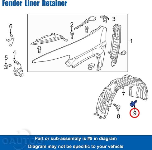 OAUTOO 25pcs 10mm Hole Bumper Cover Fender Liner Push-Type Retainer Cowl Cover Clip for GM 11519444 in Saudi Arabia