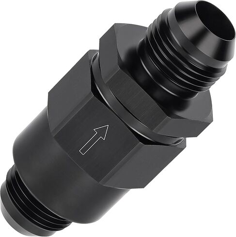 EVIL ENERGY 10AN Male Non Return One Way Check Valve Fitting Aluminum Black in Saudi Arabia