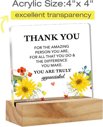 Teacher Appreciation Gifts for Women Men, Teachers Gift for Christmas Birthday, to the Best Teacher Clear Acrylic Sign with Wood Stand Table Sign Decoration in Saudi Arabia