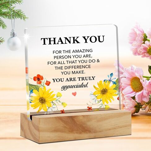 Teacher Appreciation Gifts for Women Men, Teachers Gift for Christmas Birthday, to the Best Teacher Clear Acrylic Sign with Wood Stand Table Sign Decoration in Saudi Arabia