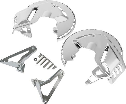 TCT-MOTORPARTS Front Brake Rotor Covers + White LED light Bar Ring of Fire Fit For Honda Goldwing GL1800 2001-2017 F6B 2013-2017 in Saudi Arabia