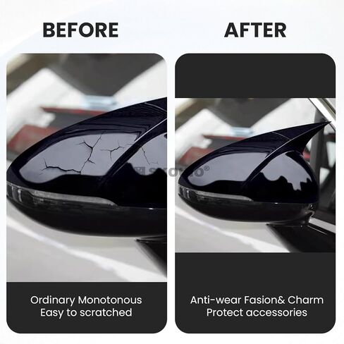Mirror Cover Cap for KIA K5 2021-2024, 2PCS Car Exterior Rear View Side Door Mirror Cap Cover ABS for KIA K5 2021 2022 2023 2024 Stick-on Glossy Black With Turn Signal in Kuwait