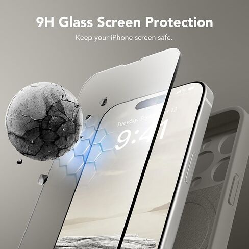 Magnetic for iPhone 12 Pro Max Case, Compatible with MagSafe, [Full Camera Protection][Screen Protector] Silicone Shockproof Protective Phone Case for iPhone 12 Pro Max 6.7", Calke Green in Kuwait