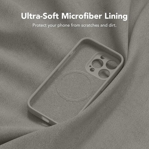 Magnetic for iPhone 12 Pro Max Case, Compatible with MagSafe, [Full Camera Protection][Screen Protector] Silicone Shockproof Protective Phone Case for iPhone 12 Pro Max 6.7", Calke Green in Kuwait