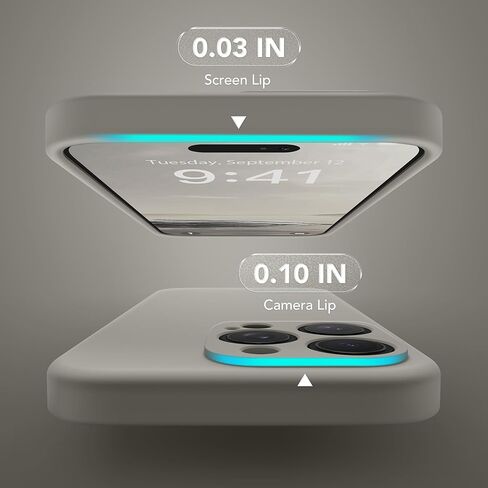 Magnetic for iPhone 12 Pro Max Case, Compatible with MagSafe, [Full Camera Protection][Screen Protector] Silicone Shockproof Protective Phone Case for iPhone 12 Pro Max 6.7", Calke Green in Kuwait