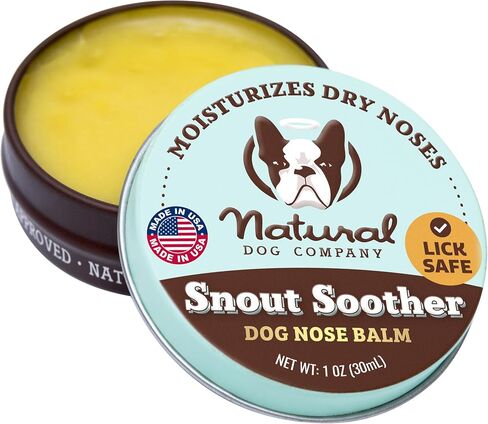 شركة Natural Dog Company Snout Balm (1 أوقية) للأنوف الجافة والمتصدعات ، كلها طبيعية ، تلعق ، بلسم الأنف المهدئ مع الزبدة المرطبة ، كلاب حماية الأنف الشتوية in Kuwait