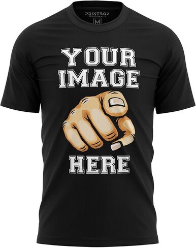 قميص مخصص للرجال ، أضف صورتك إلى الطباعة الأمامية والخلفية ، وتصميم tshirts المخصص الخاص بك in Kuwait