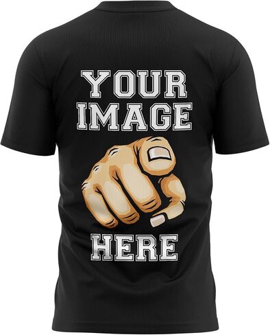 قميص مخصص للرجال ، أضف صورتك إلى الطباعة الأمامية والخلفية ، وتصميم tshirts المخصص الخاص بك in Kuwait