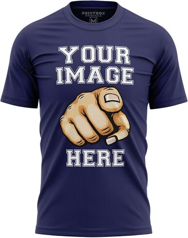 قميص مخصص للرجال ، أضف صورتك إلى الطباعة الأمامية والخلفية ، وتصميم tshirts المخصص الخاص بك in Kuwait