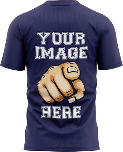 قميص مخصص للرجال ، أضف صورتك إلى الطباعة الأمامية والخلفية ، وتصميم tshirts المخصص الخاص بك in Kuwait