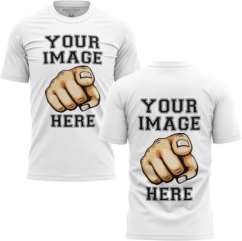 قميص مخصص للرجال ، أضف صورتك إلى الطباعة الأمامية والخلفية ، وتصميم tshirts المخصص الخاص بك in Kuwait