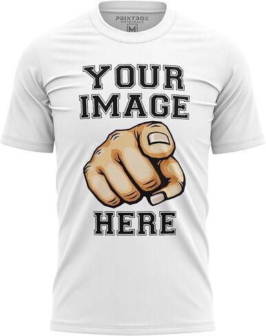 قميص مخصص للرجال ، أضف صورتك إلى الطباعة الأمامية والخلفية ، وتصميم tshirts المخصص الخاص بك in Kuwait