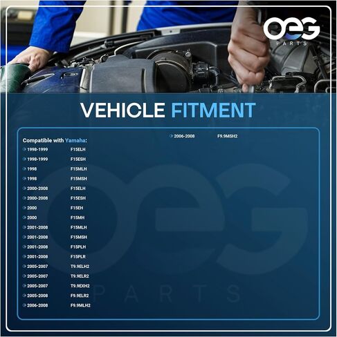 OEG Parts بداية جديدة متوافقة مع Yamaha Outboard Motors F15ELH F15ESH F15MLH F15MSH 66M8180000 ، 66M-818000000 ، 66M8180001 ، 66M-81800-01 ، 66M-81800-02 ، SAB0182 ، 41021094 in Saudi Arabia
