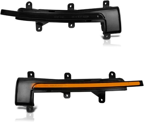 VIPMOTOZ Dynamic Full LED Side View Mirror Turn Signal Lights Compatible With 2008-2015 Audi TT TTS Quattro R8 Chrome Housing Smoke Tinted Lens Direct Replacement Left & Right Side Pair Set in Saudi Arabia