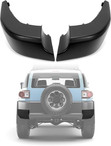 تغطية أغطية نهاية المصد الخلفي Kuafu متوافق مع 2007-2014 Toyota FJ Cruiser استبدال 5246235030 524635030303030322 TO1104122 (الجانب الأيسر واليمين الأسود) in Saudi Arabia