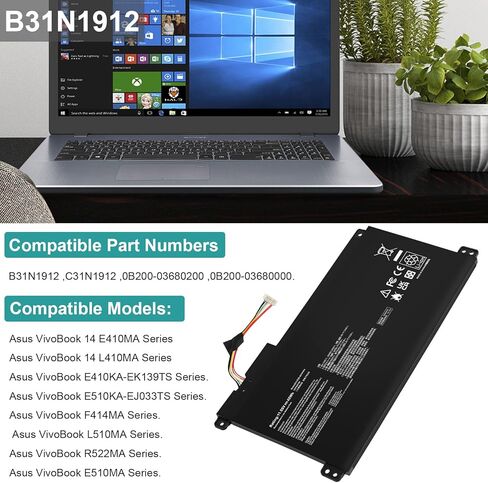 tree.nb jc04 919700-850 بطارية الكمبيوتر المحمول لـ HP Spare 919681-221 JC03 بديل HP Battery 15-BS289WM 15-BS015DX 15-BS113DX 15-BS115DX 15-BS060WM 15-BS070WM-HIGHIGE [2200MAH/14.8V] in Kuwait