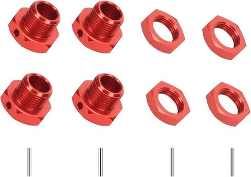 17mm Wheel Nuts & Wheel Hex Hubs Set AR310904 for Arrma 1/8 Typhon 3S BLX & 550 Mega AR310906 ARA310904 ARA310906 Upgrade Parts Black in Saudi Arabia