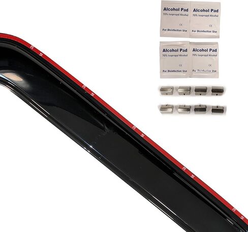 طريق الحصان الأسود على الطريق [Bhor in Channel Rain Guards/Wind Deplectors متوافق مع 2007-2014 Chevrolet Tahoe | 2007-2014 GMC Yukon Smoke 4 PCS-1494514in in Saudi Arabia