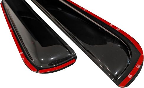 طريق الحصان الأسود على الطريق [Bhor in Channel Rain Guards/Wind Deplectors متوافق مع 2007-2014 Chevrolet Tahoe | 2007-2014 GMC Yukon Smoke 4 PCS-1494514in in Saudi Arabia