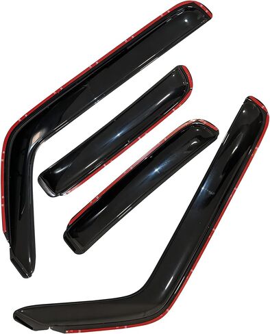 طريق الحصان الأسود على الطريق [Bhor in Channel Rain Guards/Wind Deplectors متوافق مع 2007-2014 Chevrolet Tahoe | 2007-2014 GMC Yukon Smoke 4 PCS-1494514in in Saudi Arabia