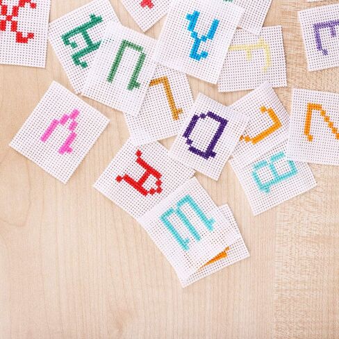 Pllieay 36 Pieces Mesh Plastic Canvas Sheets Kit Including 30 Pieces 6 Shapes 3 Inch Plastic Canvas and 6 Pieces Rectangular Plastic Canvas, Embroidery Tools for Embroidery Plastic Canvas Craft in Kuwait