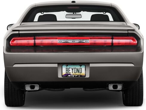 Made for Dodge SRT Hellcat Black Real Carbon Fiber 50 States License Plate Frame for Challenger Charger in Saudi Arabia