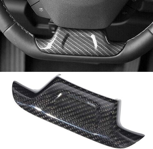 Steering Wheel Trim,Carbon Fiber Steering Wheel Cover Fit for ZL1 2017-2019 (with Hole) in Saudi Arabia