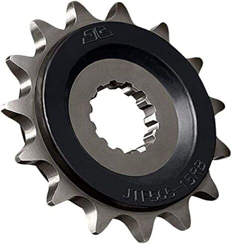 JT Sprockets JTF296.15RB 15 مسننة مدعومة من مطاط الأسنان ، واحدة ، واحدة in Saudi Arabia