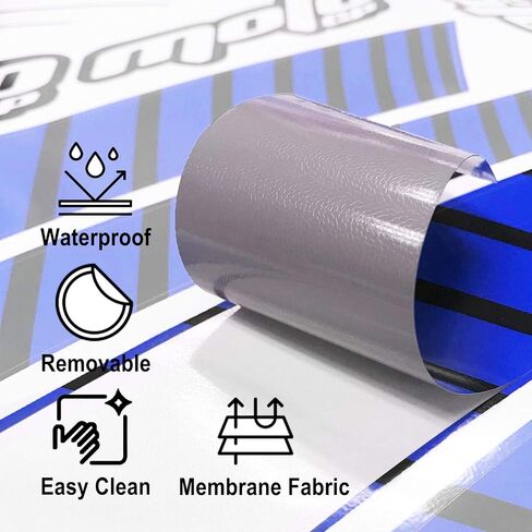 17 inch Rim Stickers Vinyl Glossy Decals Compatible with YZF R1 R6 R3 R1M MT-09 MT07 Tracer FZ8 FZ1 XSR 900 700 19 20 21 22 23 24 YZF R9 2024 2025 Blue in Saudi Arabia
