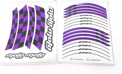 17 inch Rim Stickers Vinyl Glossy Decals Compatible with YZF R1 R6 R3 R1M MT-09 MT07 Tracer FZ8 FZ1 XSR 900 700 19 20 21 22 23 24 YZF R9 2024 2025 Blue in Saudi Arabia
