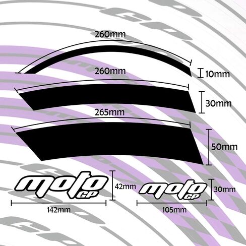 17 inch Rim Stickers Vinyl Glossy Decals Compatible with YZF R1 R6 R3 R1M MT-09 MT07 Tracer FZ8 FZ1 XSR 900 700 19 20 21 22 23 24 YZF R9 2024 2025 Blue in Saudi Arabia