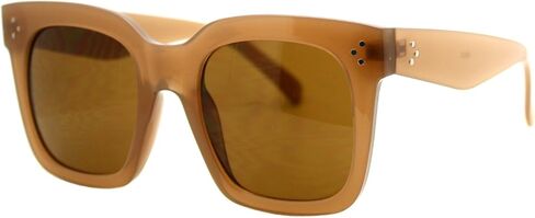JuicyOrange Womens Oversized Fashion Sunglasses Big Flat Square Frame UV 400 in Kuwait