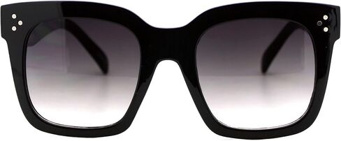 JuicyOrange Womens Oversized Fashion Sunglasses Big Flat Square Frame UV 400 in Kuwait