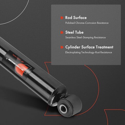 A-Premium Rear Shock Absorbers Compatible with Honda Odyssey 2018-2024, 2-PC Set in Saudi Arabia