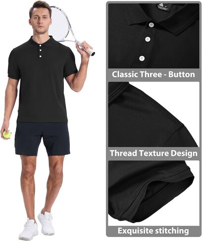 ZITY Polo Shirts for Men Short Sleeve Summer Moisture Wicking Causal Collared Golf Tennis T-Shirt in Saudi Arabia