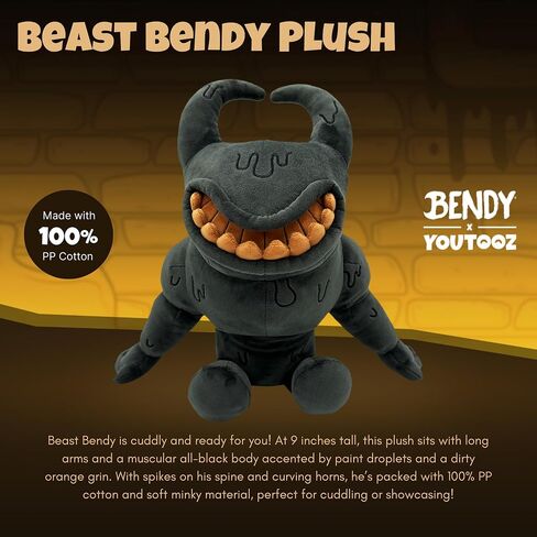 Youtooz Tom Plush 9" Inch, Collectible Soft Allison Plushie From Bendy and The Dark Revival, By Youtooz Plush Collection in Saudi Arabia