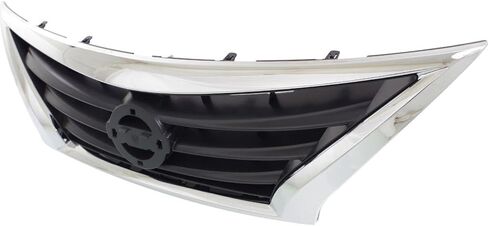 Vitrite Auto Parts شبكة جديدة لعام 2015-2019 Nissan Versa سيدان ، قذيفة الكروم/ملحق الأسود المطلي ، البلاستيك 623109KM0A NI1200261 in Kuwait