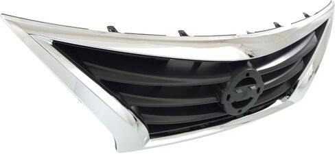 Vitrite Auto Parts شبكة جديدة لعام 2015-2019 Nissan Versa سيدان ، قذيفة الكروم/ملحق الأسود المطلي ، البلاستيك 623109KM0A NI1200261 in Kuwait