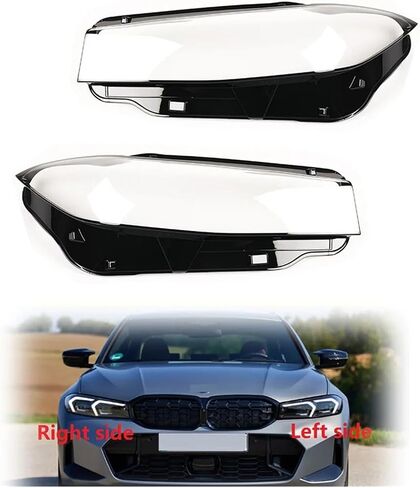 أغطية المصباح الأمامي متوافق مع BMW 3 Series G20 G21 G28 2023 ، غطاء العدسة الزجاجية ، حماة عدسة البولي كربونات مقاومة ، مضادة للأصفر ، محكمة الإغلاق ، OEM مباشرة لا تتطلب الحفر (RIGH in Saudi Arabia