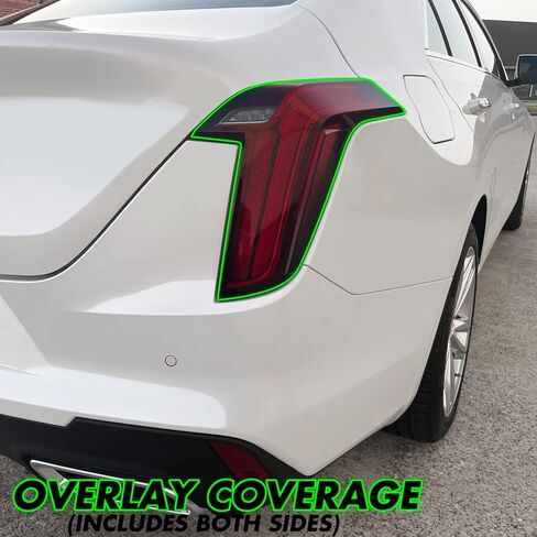 SlickMod PreCut Vinyl Smoke Tint for 2020-2023 Cadillac CT4 Reflector (35% Light Smoke, 4. Reflector) in Saudi Arabia