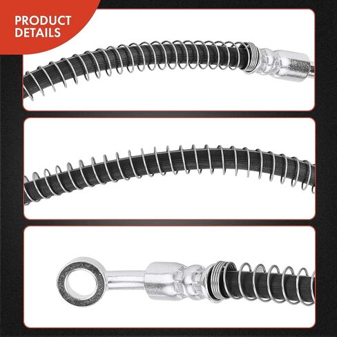 A-Premium Front Driver Brake Hydraulic Hose Compatible with Hyundai Models - Santa Fe 2007 2008 2009 - Replace# 587310W000 in Saudi Arabia