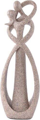 Couple Statue for Home Decor,Hugging Figurines,Modern Romantic Sculptures for Living Room Bedroom Office Decor(White+Black) in Kuwait