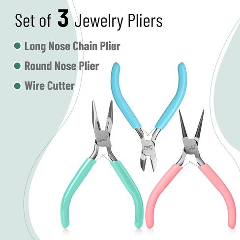Mr. Pen- Pliers for Jewelry Making, 3 Pack, Chain Nose in Kuwait