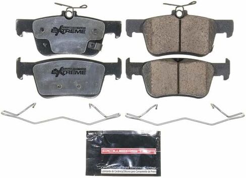 POWERSTOP Rear Street Performance Carbon-Fiber Ceramic Brake Pads [Vehicle Specific] For Acura Inte, Acura TLX, Honda Accord, Honda Civic, Honda Insight [Model Specific] in Saudi Arabia