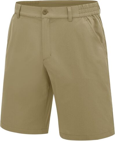 Rdruko Men's Golf Shorts 10" Stretch Quick Dry Lightweight Casual Dress Athletic Shorts with 4 Pockets in Saudi Arabia