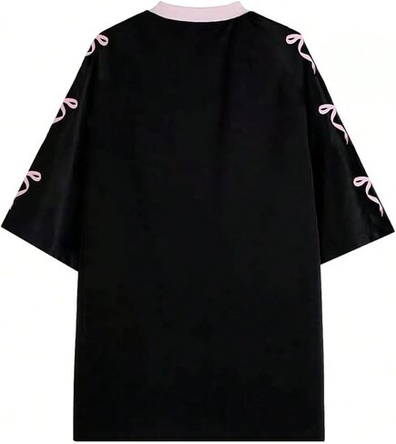 Wdirara Women's Bowknot Graphic Football قمصان القميص الخامس in Saudi Arabia